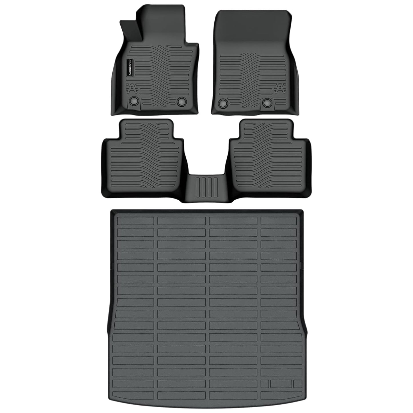 Auxko All Weather Floor Mats Cargo Liner Fit for Mazda CX-50 2026 2025 2024 2023 Not for Hybrid TPE Rubber Liners CX50 Accessories All Season Guard Odorless Anti-Slip Floor Mats Cargo Liner