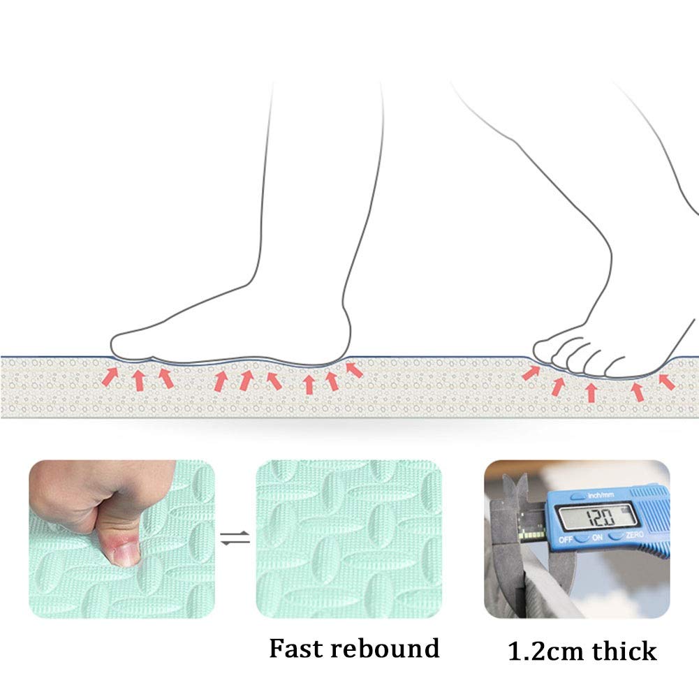 ALGFree Foam Puzzle Mat Soft Kids Baby Foam Activity Play Mat Interlocking Floor Tiles EVA Infant Crawling Mats, Customizable (Color : F, Size : 60x60x1.2cm-8pcs)