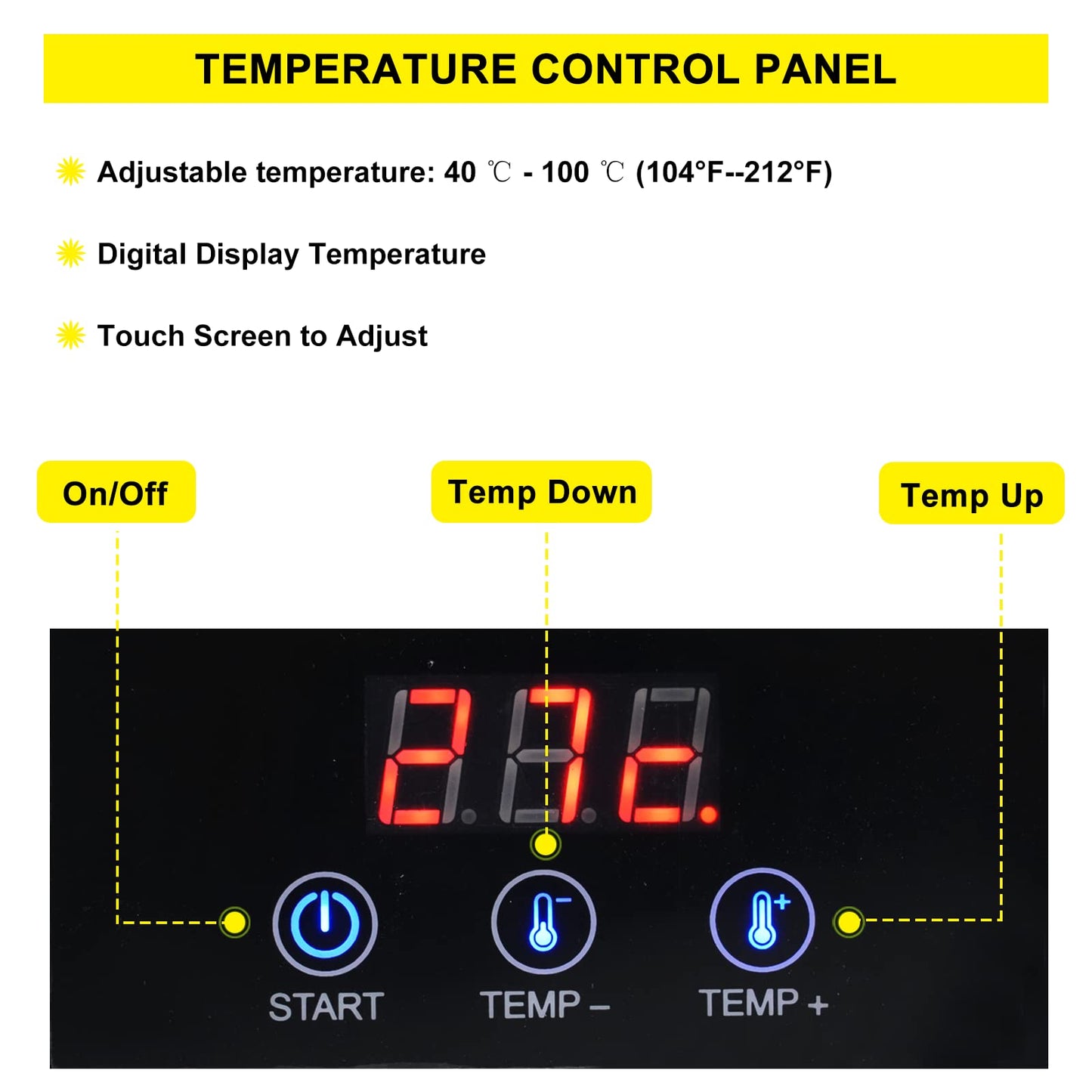 YMJOINMX Roll Top Chef Chafing Dish Buffet Set 2 Pan Food Warmer Buffet Servers and Warmers Digital Display Temperature Warming Tray Bain Marie Food Warmer for Parties Commercial Food Steam Table