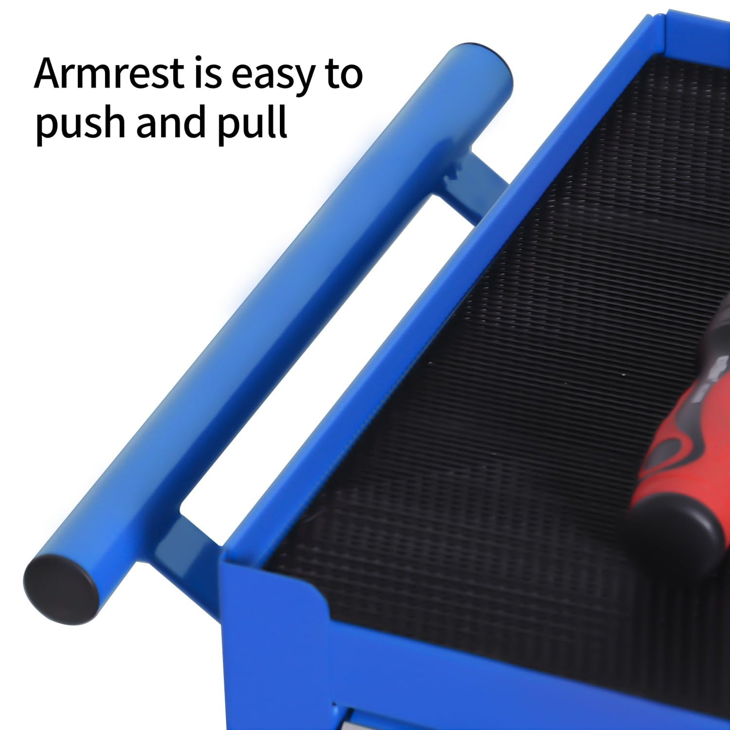 TANKSTORM Tool Chest Heavy Duty Cart Steel Rolling Tool Box 5 Drawer Cart (TZ35 Blue)