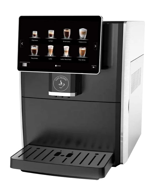 Cafe Bueno Super Automatic Espresso Machine For Home - Coffee Machine With Grinder & Milk Frother For Latte, Cappuccino, Macchiato - Auto Wake & Sleep – All Milk Types