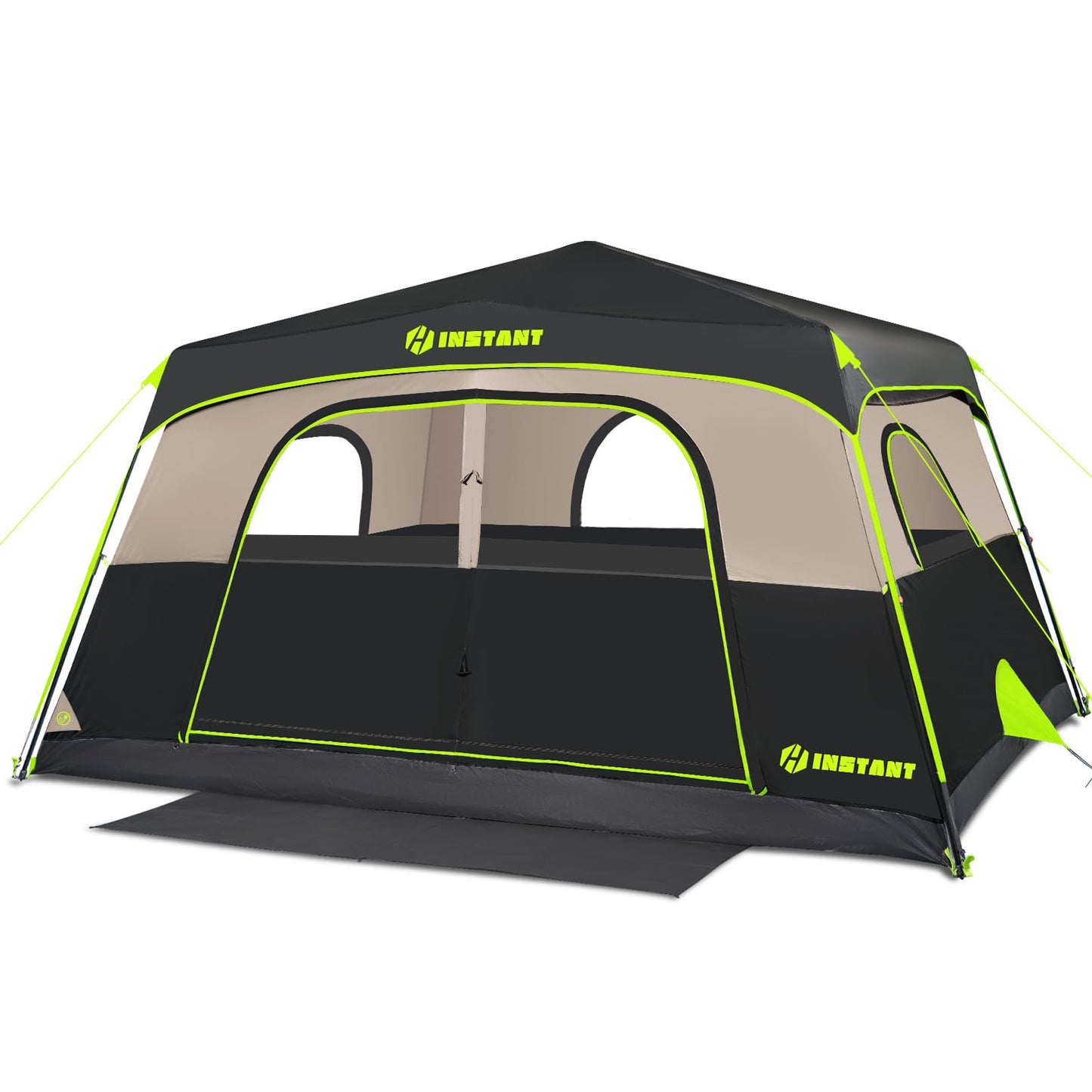 HINSTANT 4/6/8 Person Instant Tent, Waterproof Pop Up Tents for Camping with Rainfly, 60 Seconds Easy Setup, Automatic Cabin Tent for Family Camping with Expandable Carry Bag & Upgraded Ventilation