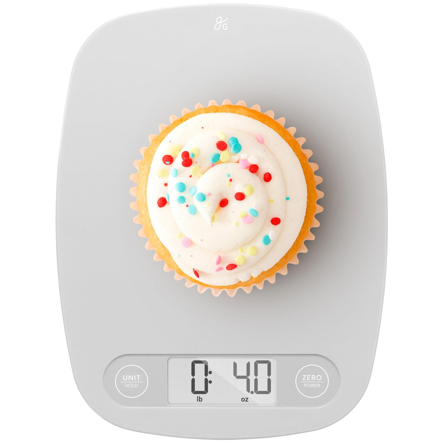 Greater Goods Slim Digital Kitchen Scale – Accurate BPA-Free Food Scale for Cooking, Baking, and Meal Prep, 11lb/5kg with 1 CR2032 Battery Included