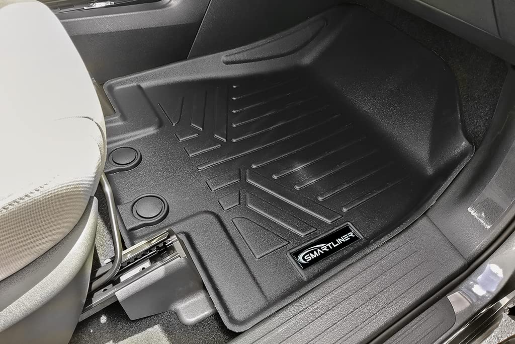 SMARTLINER Custom Fit Floor Mats 3 Rows and Cargo Liner Behind 3rd Row Set Compatible with 2022-2025 Infiniti QX60