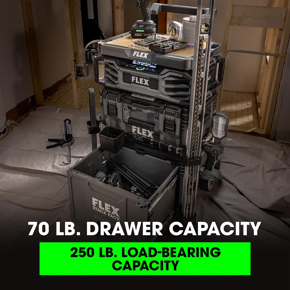 FLEX STACK PACK Storage System Rolling 1-Drawer Tool Box - FS1108