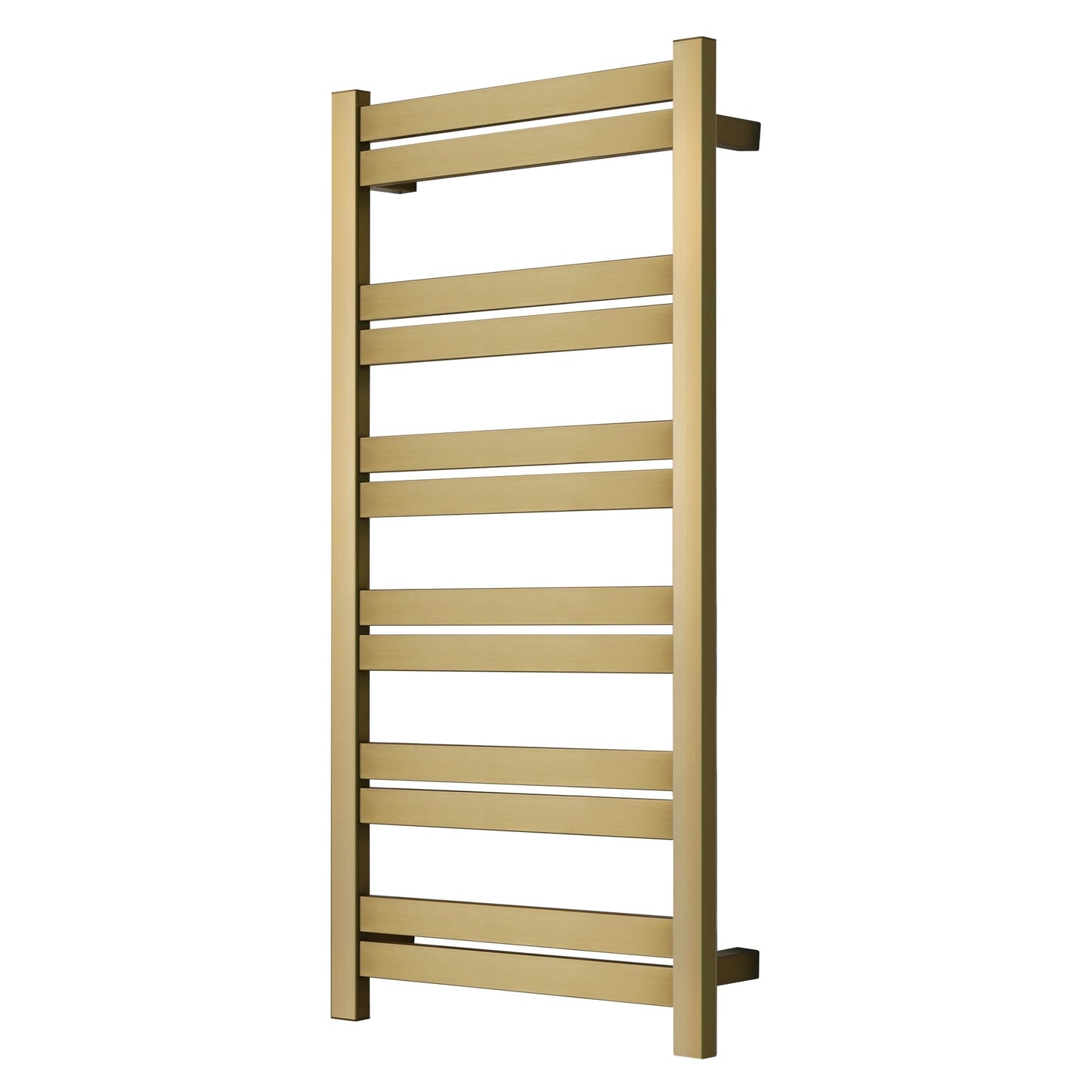 SHARNDY Electric Towel Warmer - Wall Mounted Bathroom Heated Towel Rack, Plug-in Design & Brushed Stainless Steel Finish Gold