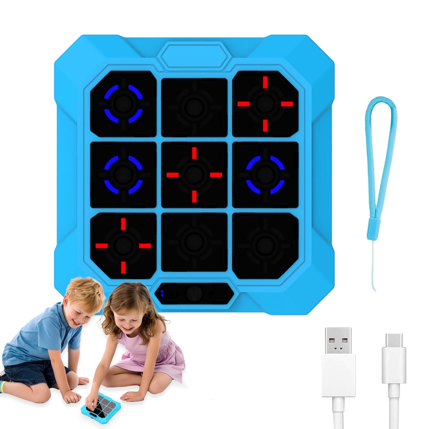 COUOMOXA for tic tac Toe Game: Upgraded 6-in-1 Sensory Toy with Mute - Electronic Portable Console Game Kids and Adults Age 6-12 Years Old Travel - Birthday Gift for Boys Girls