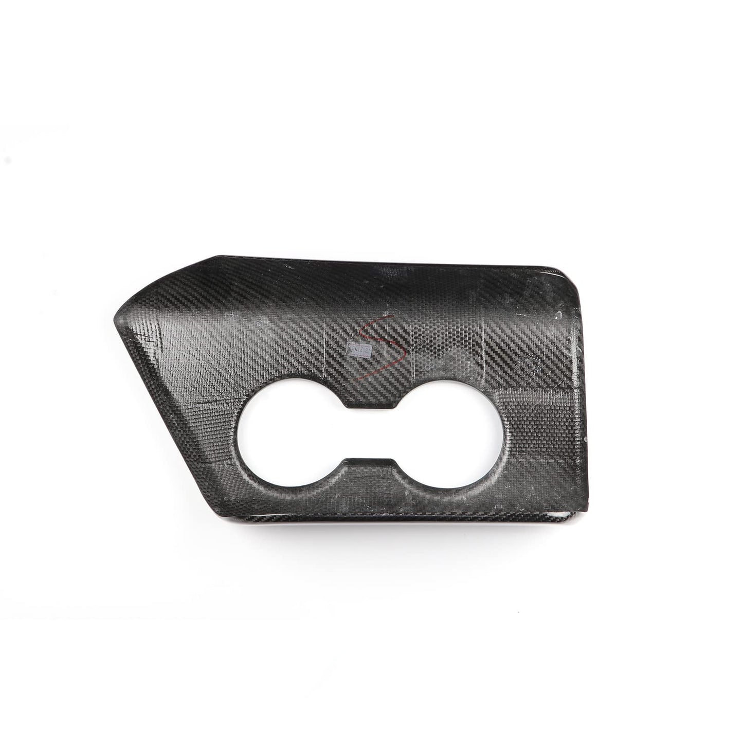 TongSheng Real Carbon Fiber Compatible with Toyota Supra GR A90 A91 MK5 2019-2022 2023 2024 Car Central Control Armrest Box Cover Panel,Center Console Cup Holder Cover Trim (Black Carbon Fiber)