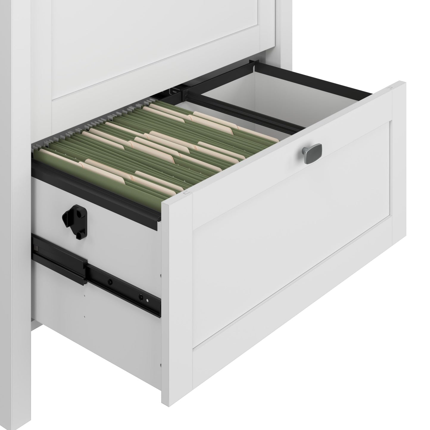 Bush Home Broadview 2 Drawer Lateral File Cabinet in Pure White