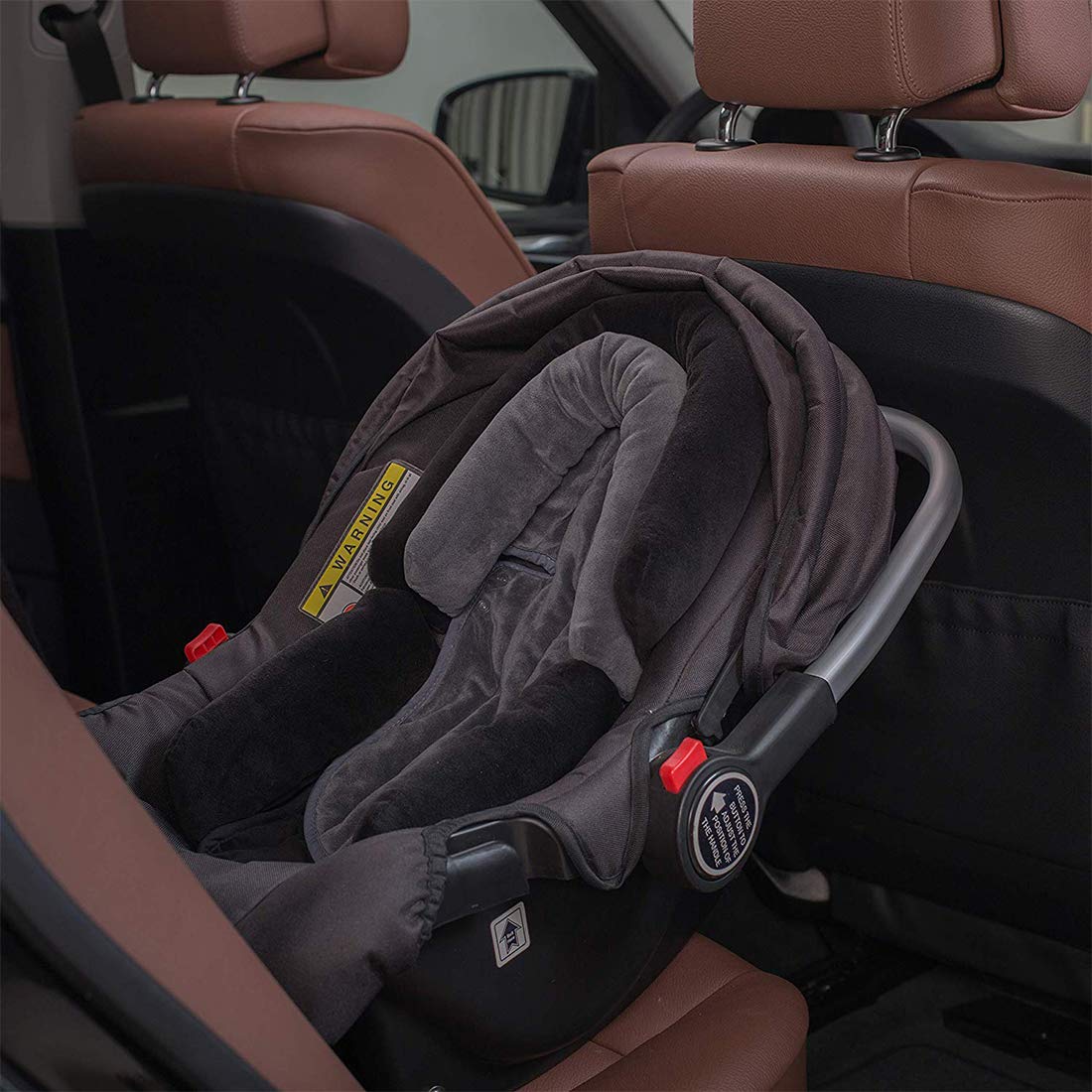 COOLBEBE Upgraded 3-in-1 Babybody Support for Newborn Infant Toddler - Extra Soft Car Seat Insert Cushion Pad, Perfect for Carseats, Strollers, Swings, Black