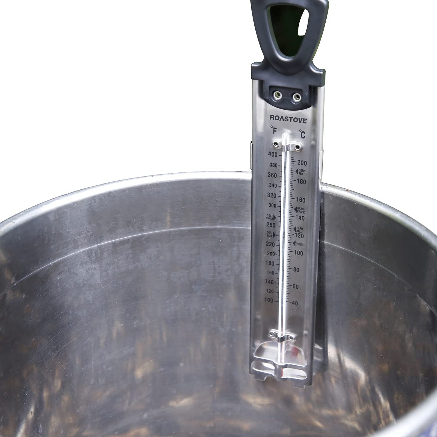 Roastove Candy/Jelly/Deep Fry Stainless Steel Thermometer with Pot Clip & Hanging Hook-50PACKS