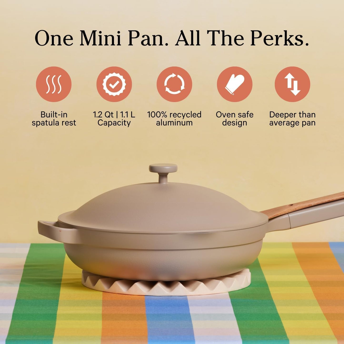 Our Place Mini Cookware Duo | 6-Piece Ceramic Cookware Set with Mini Always Pan & Mini Perfect Pot | Induction & Oven Safe up to 450°F | Nonstick, PFAS-Free Non-Toxic Cookware | Steam