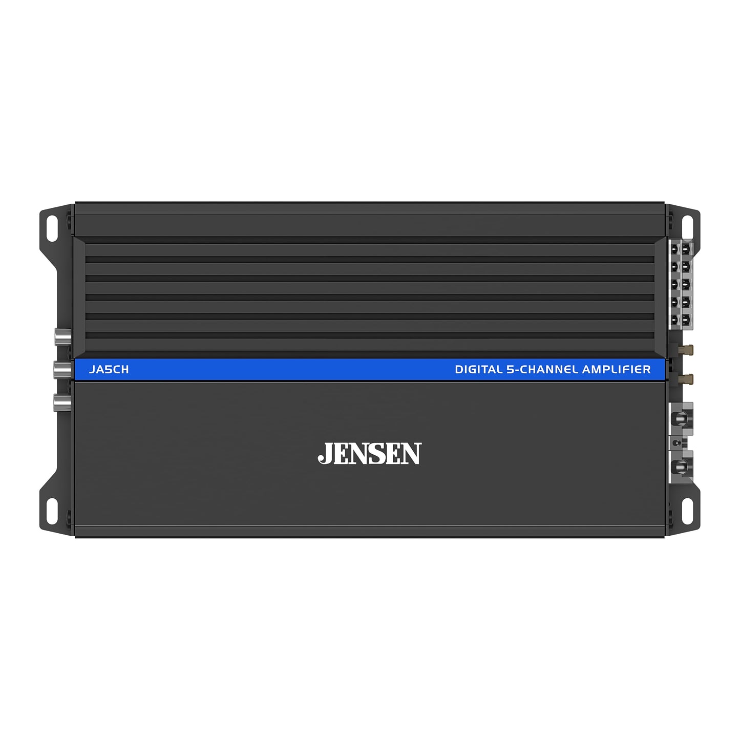 JENSEN JA-Series JA5CH High Performance Class-D 5-Channel Car Audio Amplifier | 1,500 Watts Peak Power | Efficient Compact Design | Bridegeable