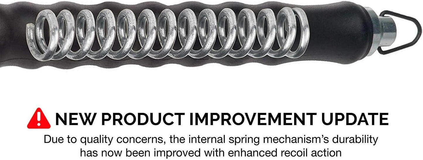 NEIKO 61025A Automatic Rebar Wire Twister Tool | Updated Model | Reinforced Spring with Improved Recoil and Reload Action, Ergonomic Rubber Handle
