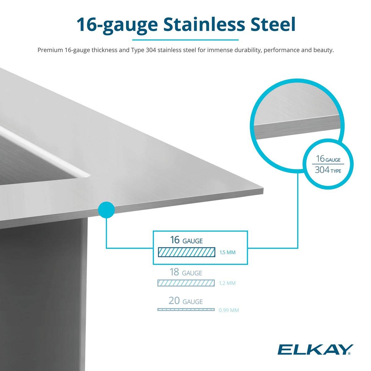Elkay Crosstown 16 Gauge Stainless Steel 32-1/2" x 18" x 10" Single Bowl Undermount Sink Kit