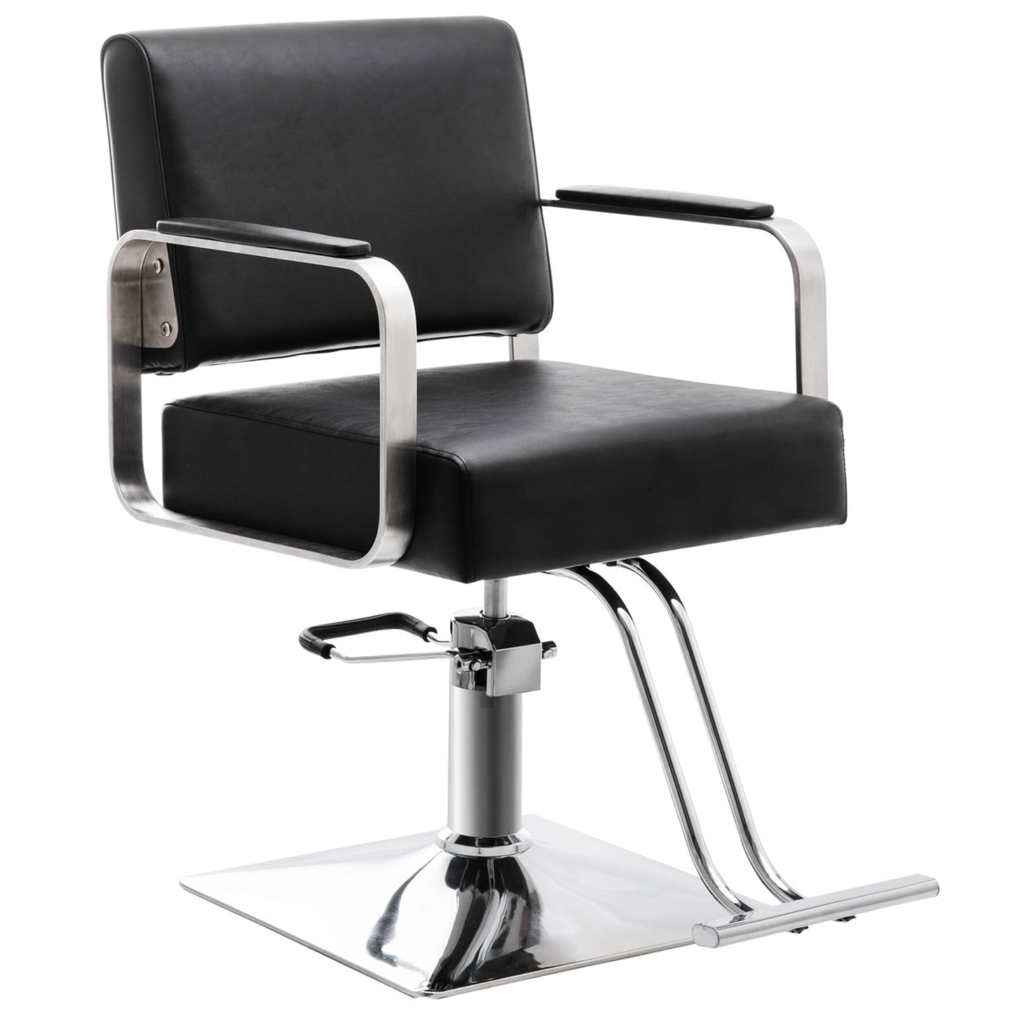 Hairdresser Barber Salon Chair,Capacity 330 Lbs - with Heavy Duty Hydraulic Pump, 360° Swivel Adjustable Spa Beauty Equipment, Hair Stylist Women Man for Barbershop,Home Hairdresser (Black)