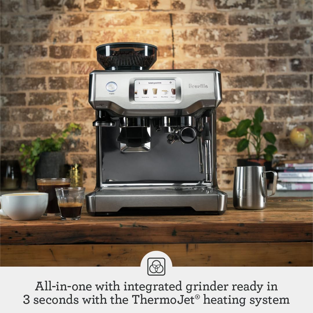 Breville RM-BES880BSS1BUS1 Barista Touch Espresso Machine, Brushed Stainless Steel (Certified Remanufactured)