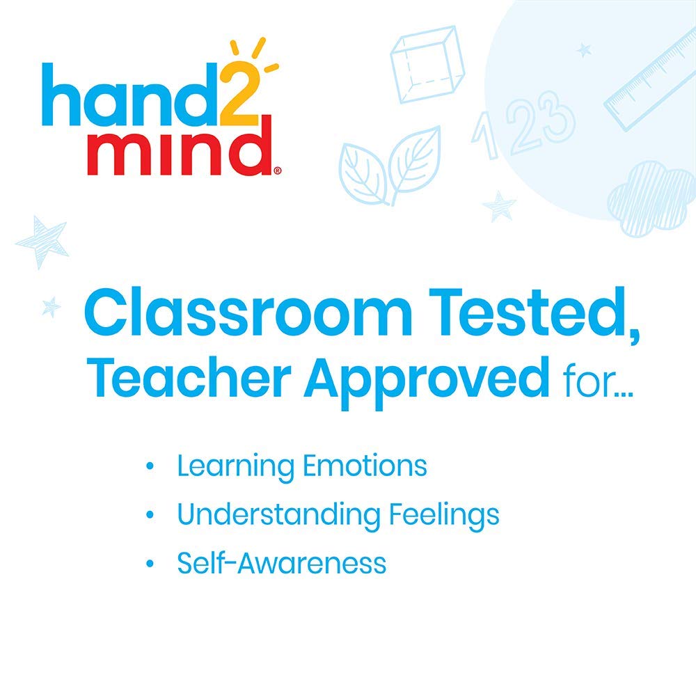 hand2mind See My Feelings Mirror, Play Therapy Toys, Mindfulness for Kids, Emotional Regulation Activities, Social Learning Supplies, Calm Down Corner Set, Set of 4