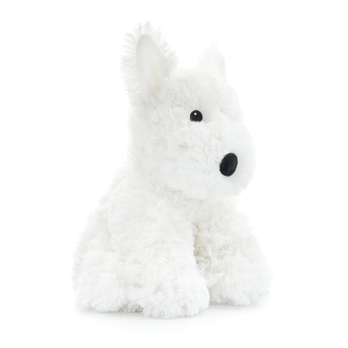 WEIGEDU West Highland White Terrier Dog White Westie Puppy Stuffed Animals Plush Toys for Kids Girls Boys Baby Birthday Bedtime Gift, 12 inches