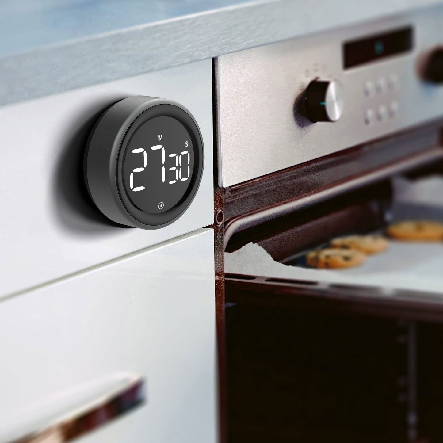 TEOYETTSF LED Digital Kitchen Timer Cooking Shower Study Stopwatch Alarm Clock Magnetic Electronic Cooking Countdown