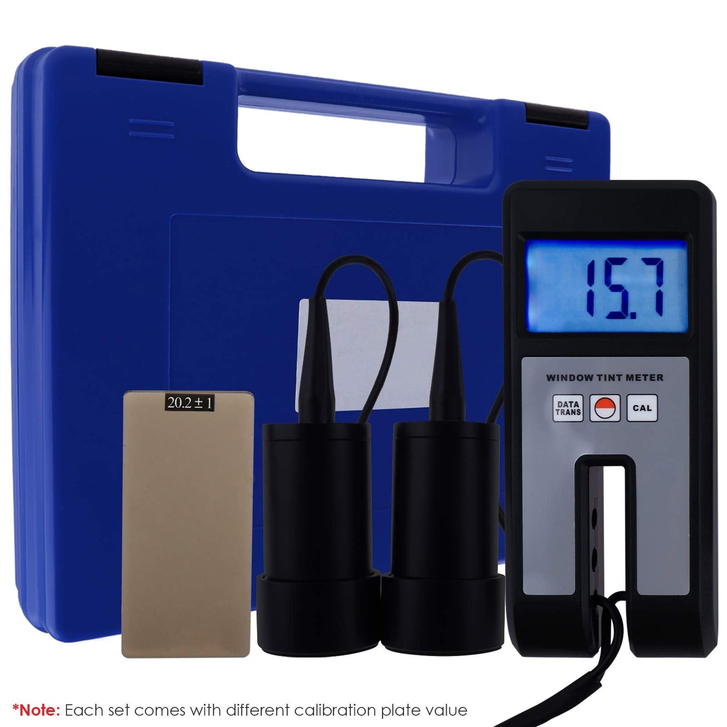 Window Tint Meter, Car Film Transmission Meter Window Tint,VLT Tester Coating 0 to 100% Visual Light Transmission for Measuring Film, Filmed Glass, Window Tint, Side Windshield