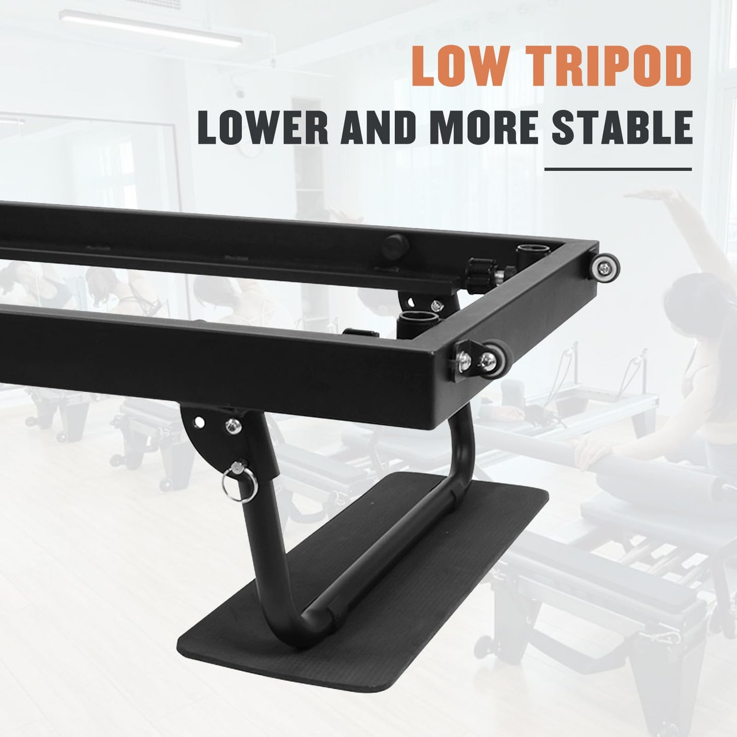 Pilates Reformer,Reformer Pilates Machine Up to 330 lbs Pilates Machine for Home Workout Complete Upgrade Pilates Machine Foldable Pilates Reformer