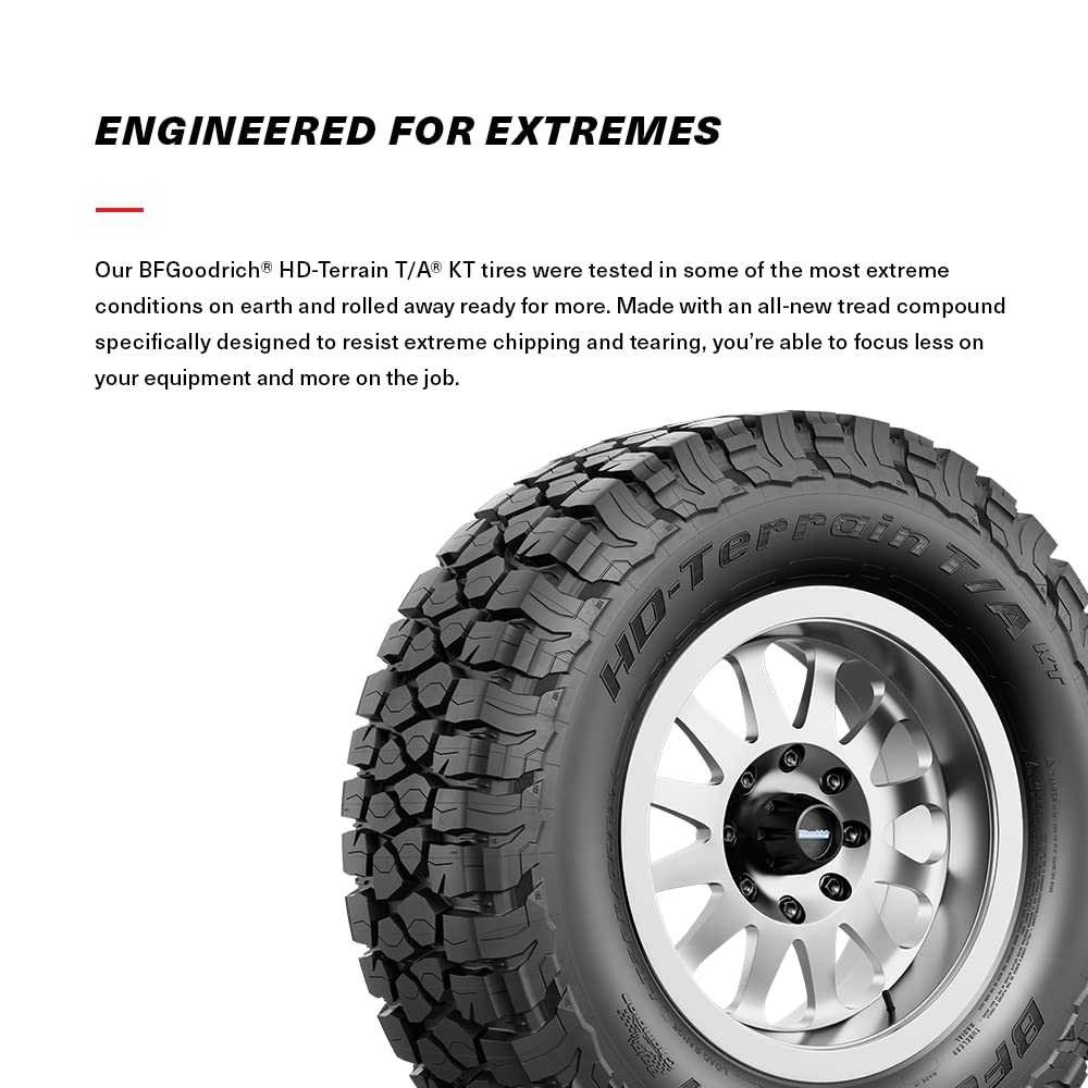BFGoodrich HD-Terrain T/A KT Heavy Duty Truck Tire for Light Trucks, SUVs and Crossovers, LT275/65R20/E 126/123Q