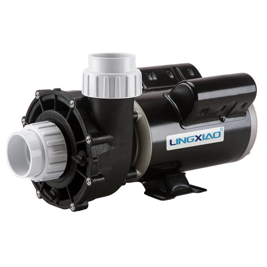 LINGXIAO SPA Pump, 2.5HP Hot Tub Pump - 48 Frame(Y) LX SPA Motor 2 Speed, 230V, 2" Port - (Model: 48WUA1502C-II)