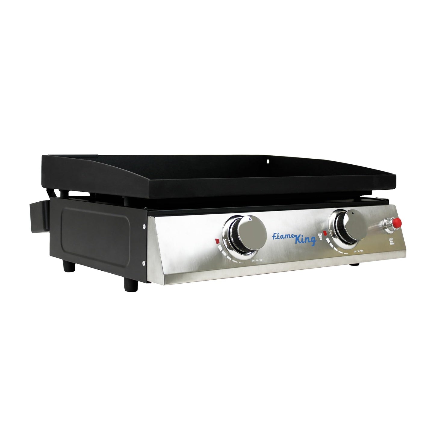 Flame King 22-inch Double Burner Flat Top Griddle for Outdoor BBQ Grill, Portable Propane Gas Griddle for Camping and Tailgating