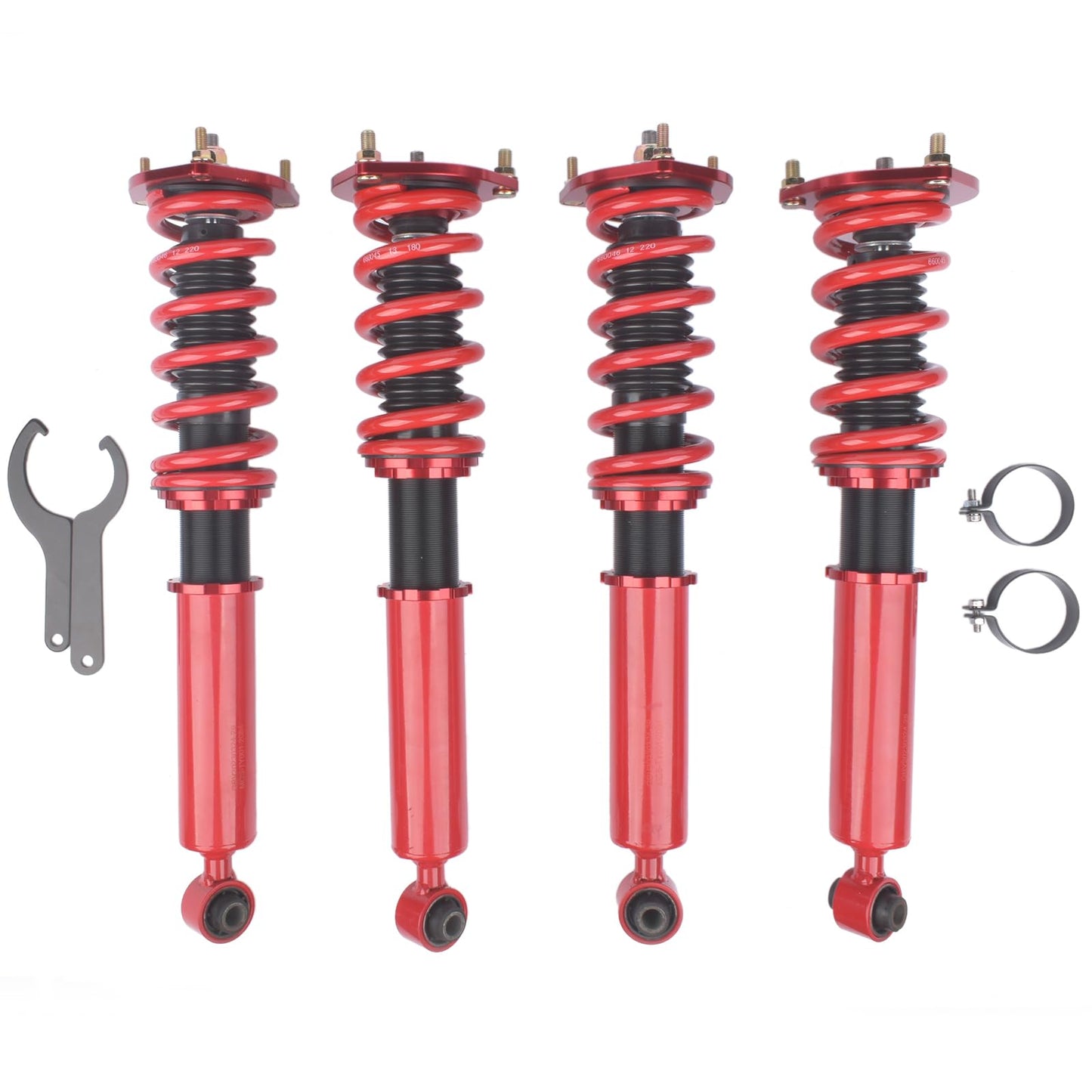 GELUOXI Height Adjustable Coilover Suspension Shock Absorber Lowering Kit Replacement for 1986-1992 Toyota Supra 3.0L Coilovers Springs Struts