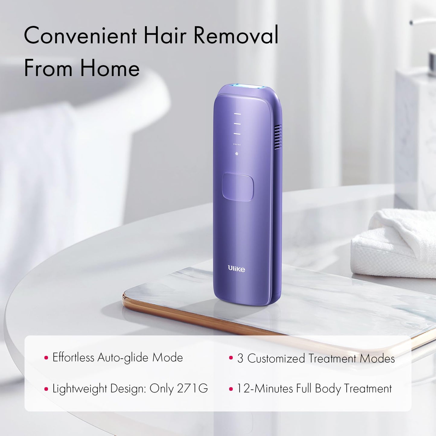 Ulike Laser Hair Removal for Women and Men, Air 3 Ice-Cooling IPL Hair Removal Device for Nearly Painless & Long-Lasting Results, 3 Modes & Auto Flashing for Fast Full Body Hair Removal from Home