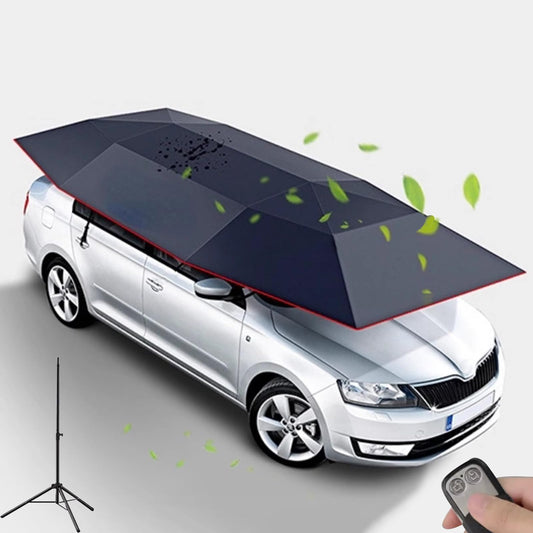 Fully Automatic Car Umbrella for Roof with Remote, Universal Car Tent with Bracket, 4.8M Portable Protection Carport, Folded Cars Sun Shade Movable Canopy for Sedan SUV