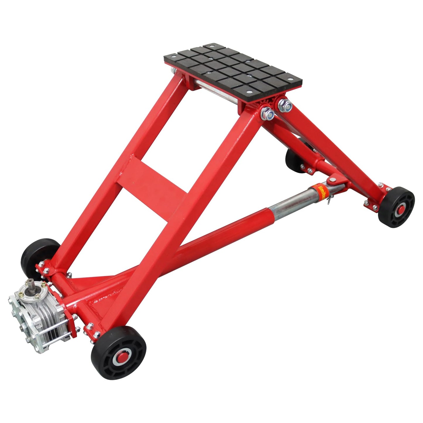 Heavy-Duty Scissor Jack Lift - 4409 lbs/2000kg Capacity, Adjustable Height (4.3"-18.5"), Portable Turbine Hoist Car Lift with 360° Joystick & Rubber Casters