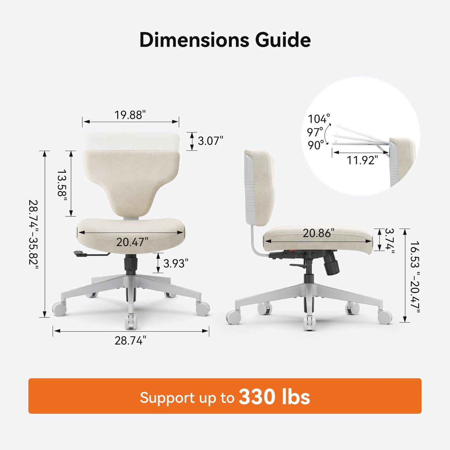 Newtral Freedom-X Criss Cross Chair with Wheels- Multi-Position Cross Legged Office Chair with Laptop Tray, Adjustable Ergonomic Kneeling Chair for Work from Home