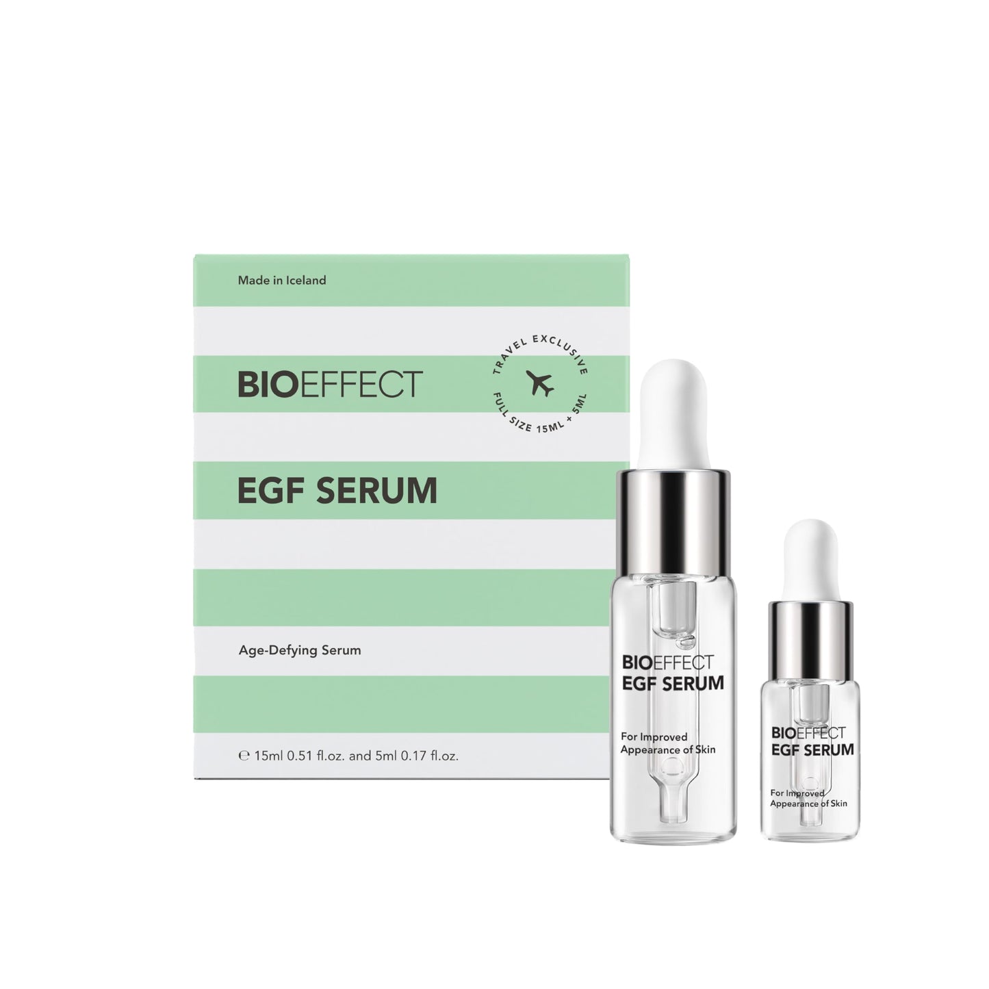 BIOEFFECT EGF Serum | Epidermal Growth Factor + Hyaluronic Acid | Age-Defying Face Treatment for Fine Lines & Wrinkles, Hydration & Firmness, 20 mL / 0.68 oz