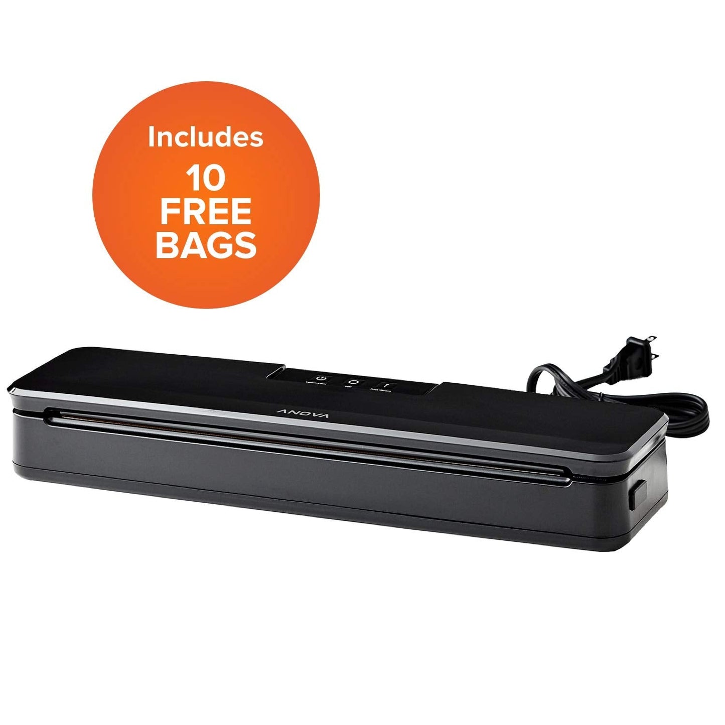 Anova Precision Cooker 3.0 & ANVS01-US00 Anova Precision Vacuum Sealer, Includes 10 Precut Bags, For Sous Vide and Food Storage