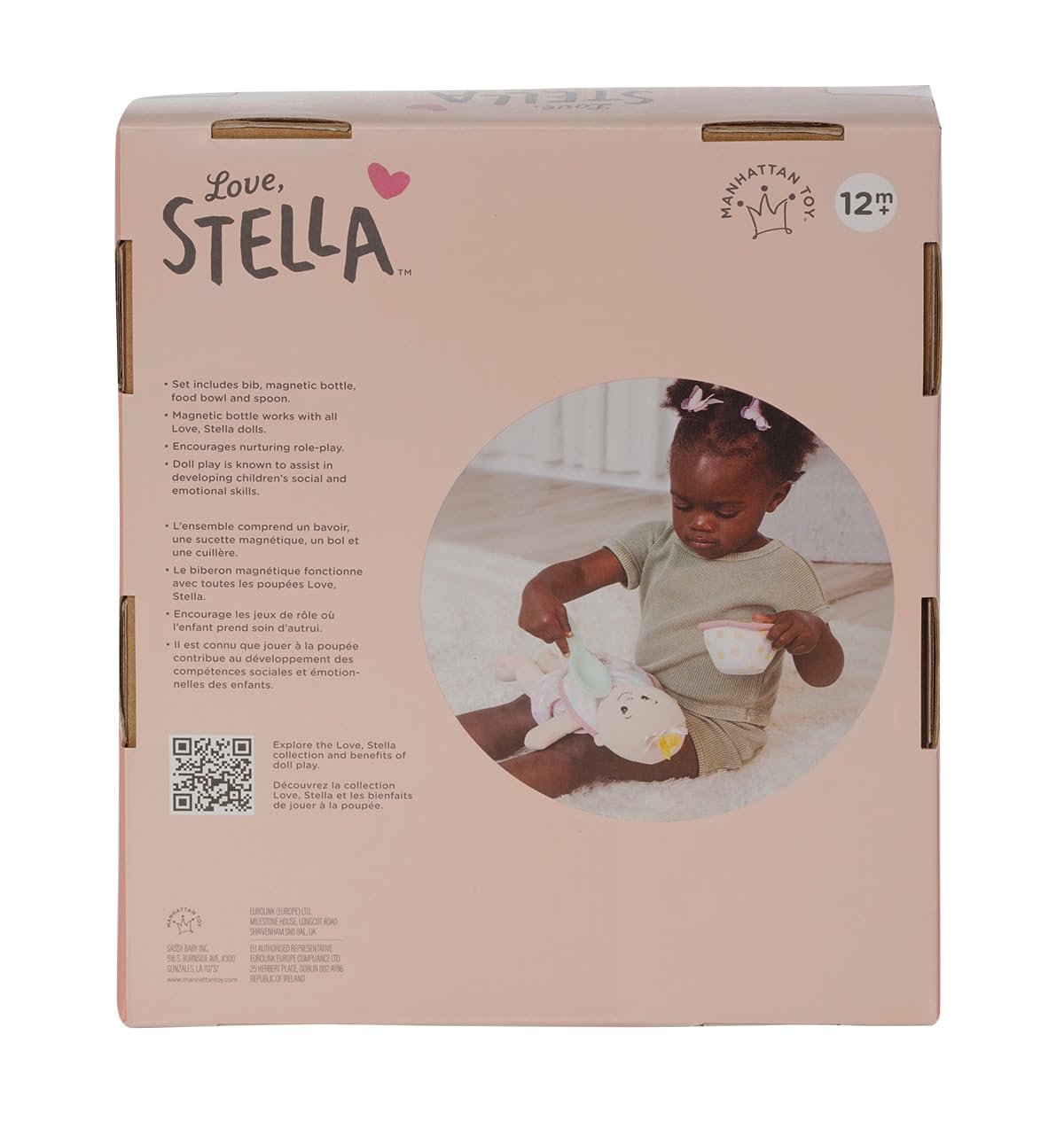 Love, Stella Baby Doll Pretend Feeding Set by Manhattan Toy