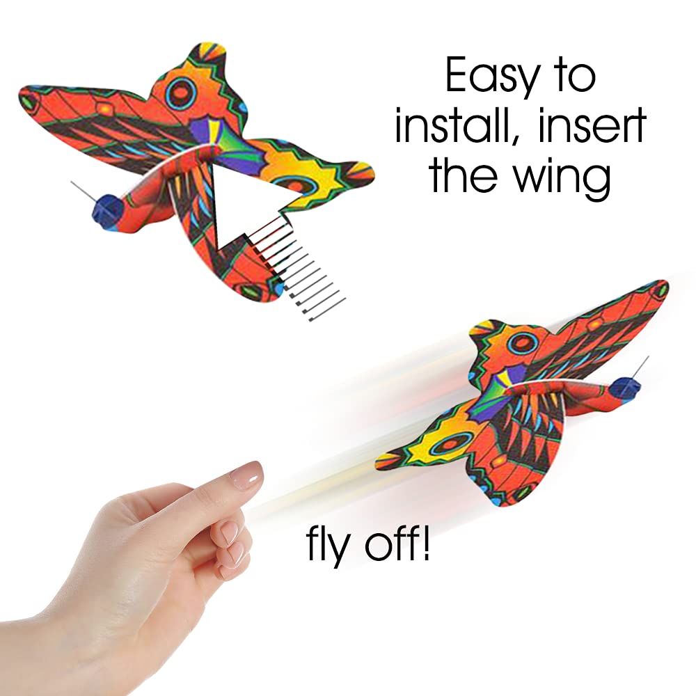ArtCreativity Foam Butterfly Gliders for Kids, Set of 12, Kids’ Flying Toys in Assorted Designs, Outdoor Toys for Boys and Girls, Princess Party Favors, Goody Bag Fillers, Classroom Teacher Rewards