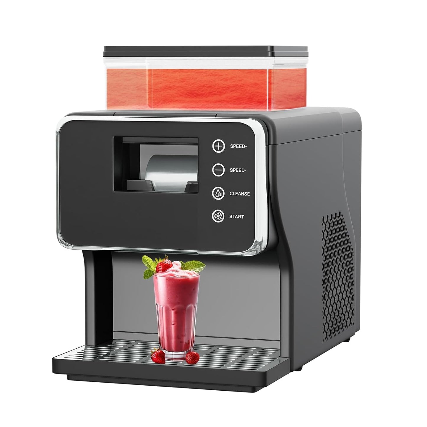Snowflake Ice Machine, 180W Multi Shaved Ice Maker Machine, Ice Cream Maker for Home, Bar, Office, 0.6L/21 Ounce Slushie Maker, Homemade Shaved Ice, Slush, Milkshakes, 30s Fast Cooling