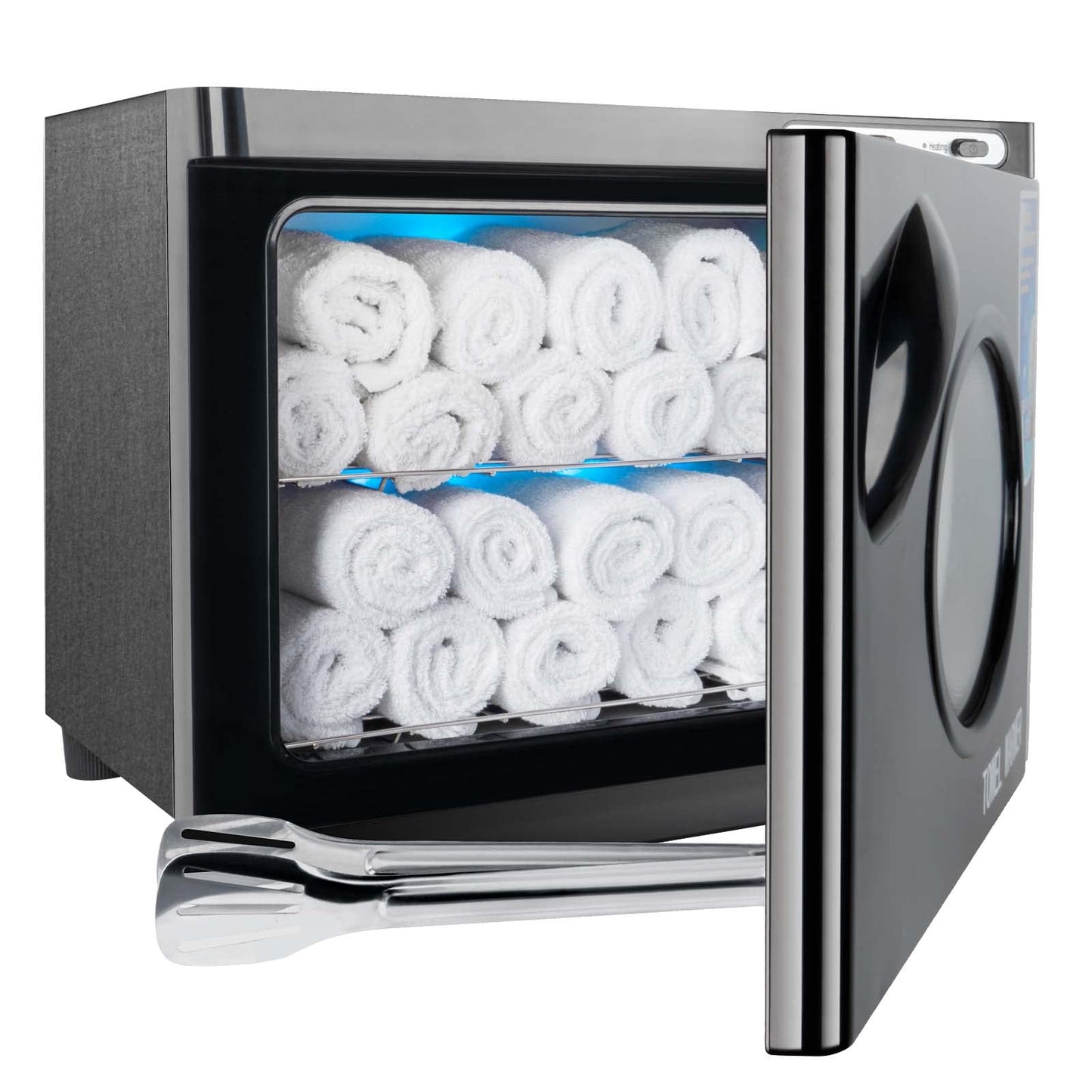 JXSDLIY Hot Towel Warmers for Spa 23L Large Capacity Hot Towel Cabinet with See-Through Window Towel Steamer for Facials Massage Salon Bathroom Barber Beauty Steam Towel Warmer (black)