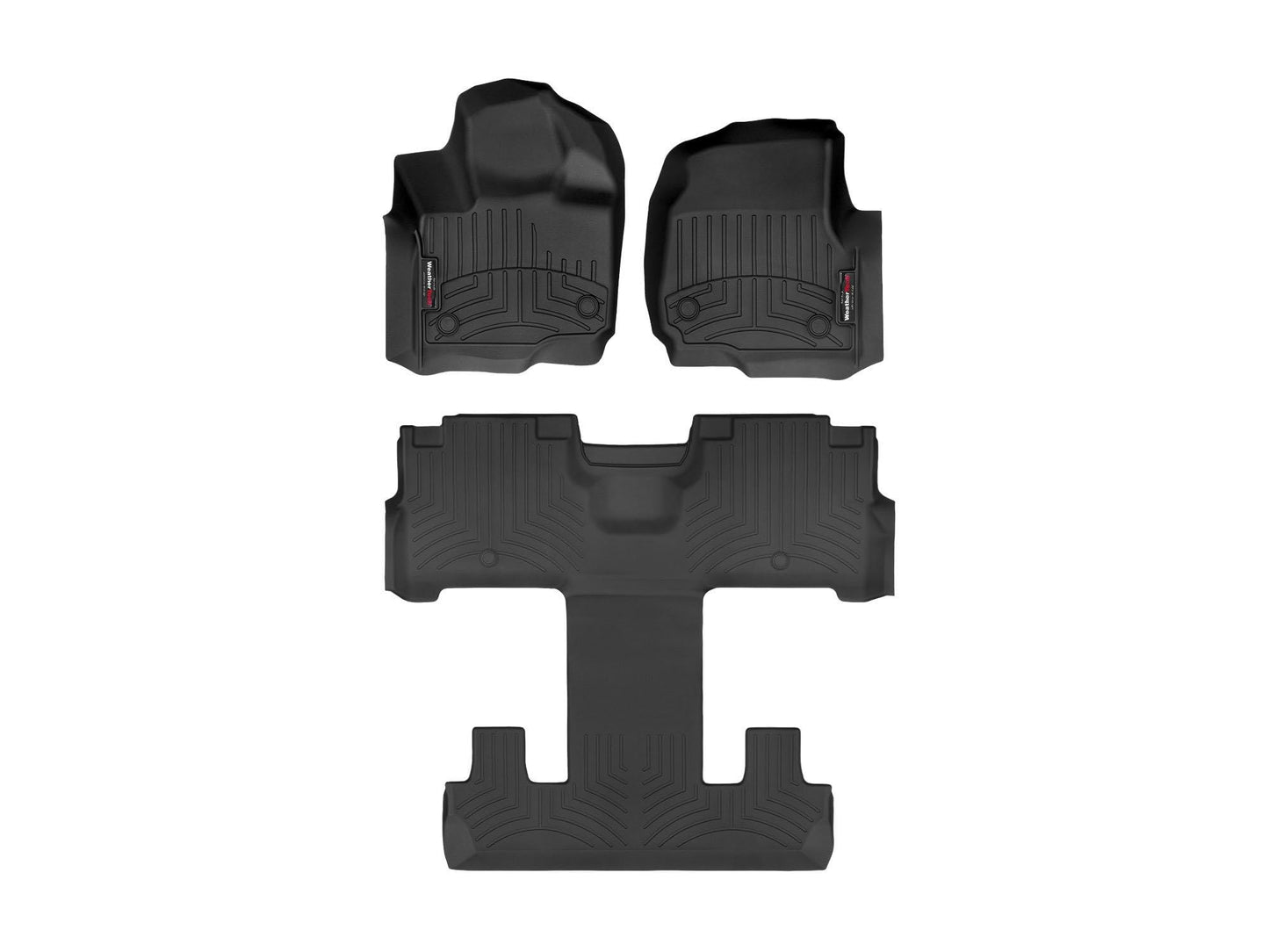 WeatherTech Custom Fit FloorLiners for Ford Expedition - Full Set (441665-1-4), Black