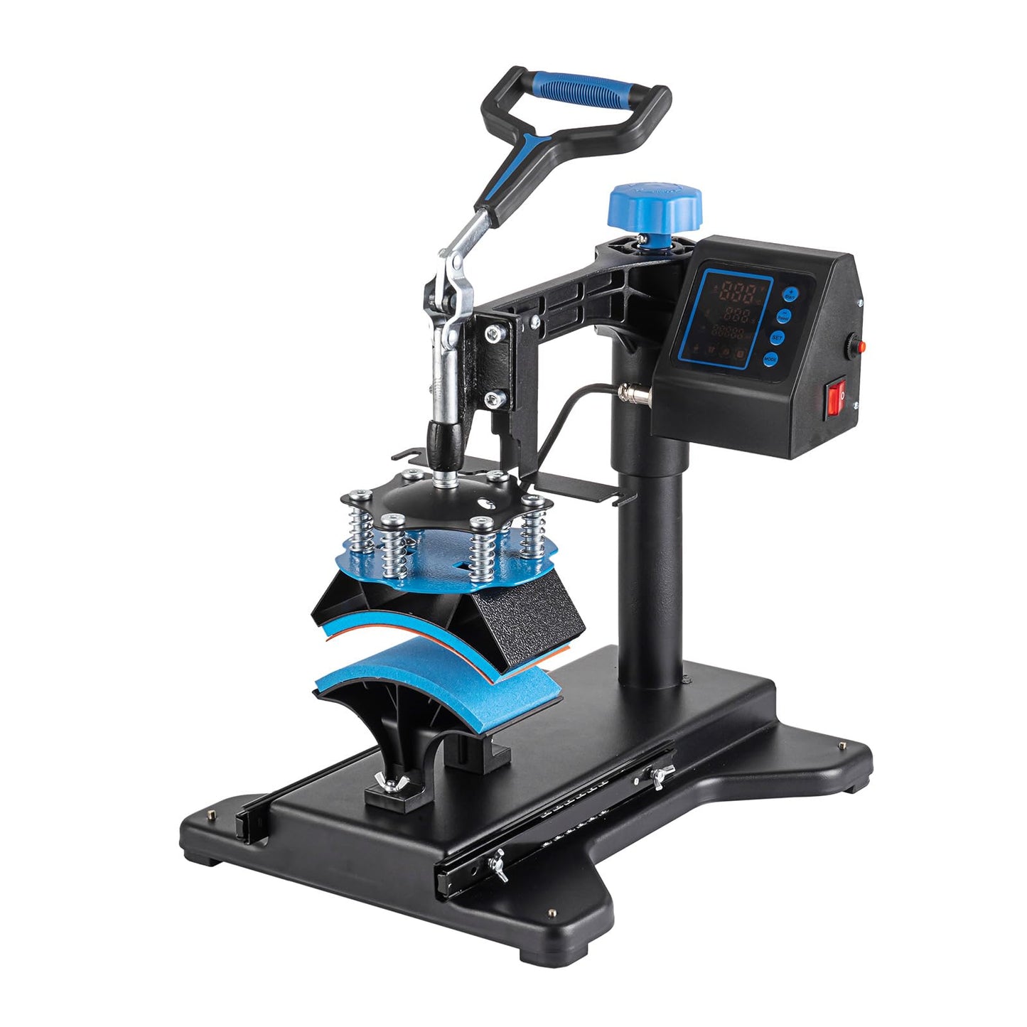 Leomru 5 in 1 Heat Press Machine, Heat Press 15x15, Multifunction T Shirt Press Machine, 360-Degree Swing Away Sublimation Heat Press Machine for T-Shirt Mugs Hat Cap Slide Out