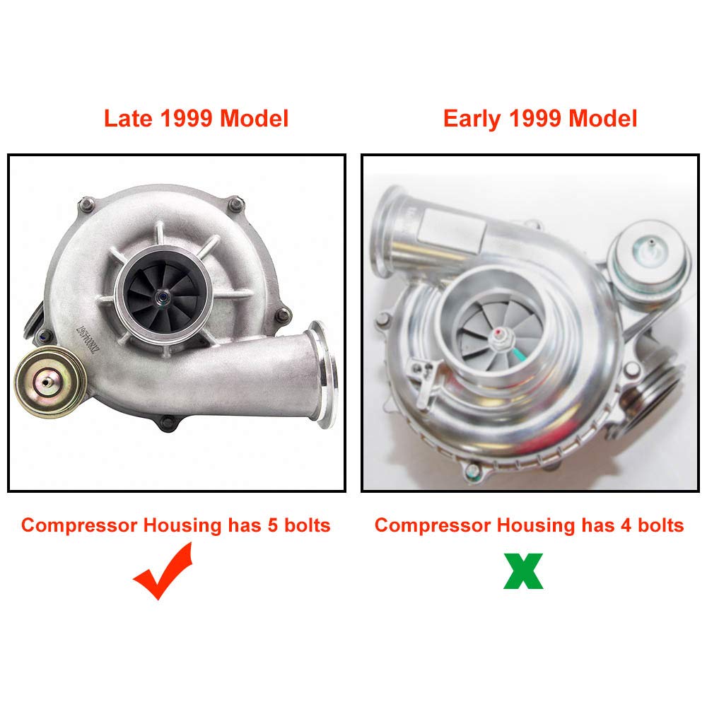 maXpeedingrods Turbo Turbocharger GTP38 for Ford Excursion 2000-2003, F250 F350 F450 F550 Super Duty 1999-2003 V8 7.3L, 1831383C92, Basic PVL Series