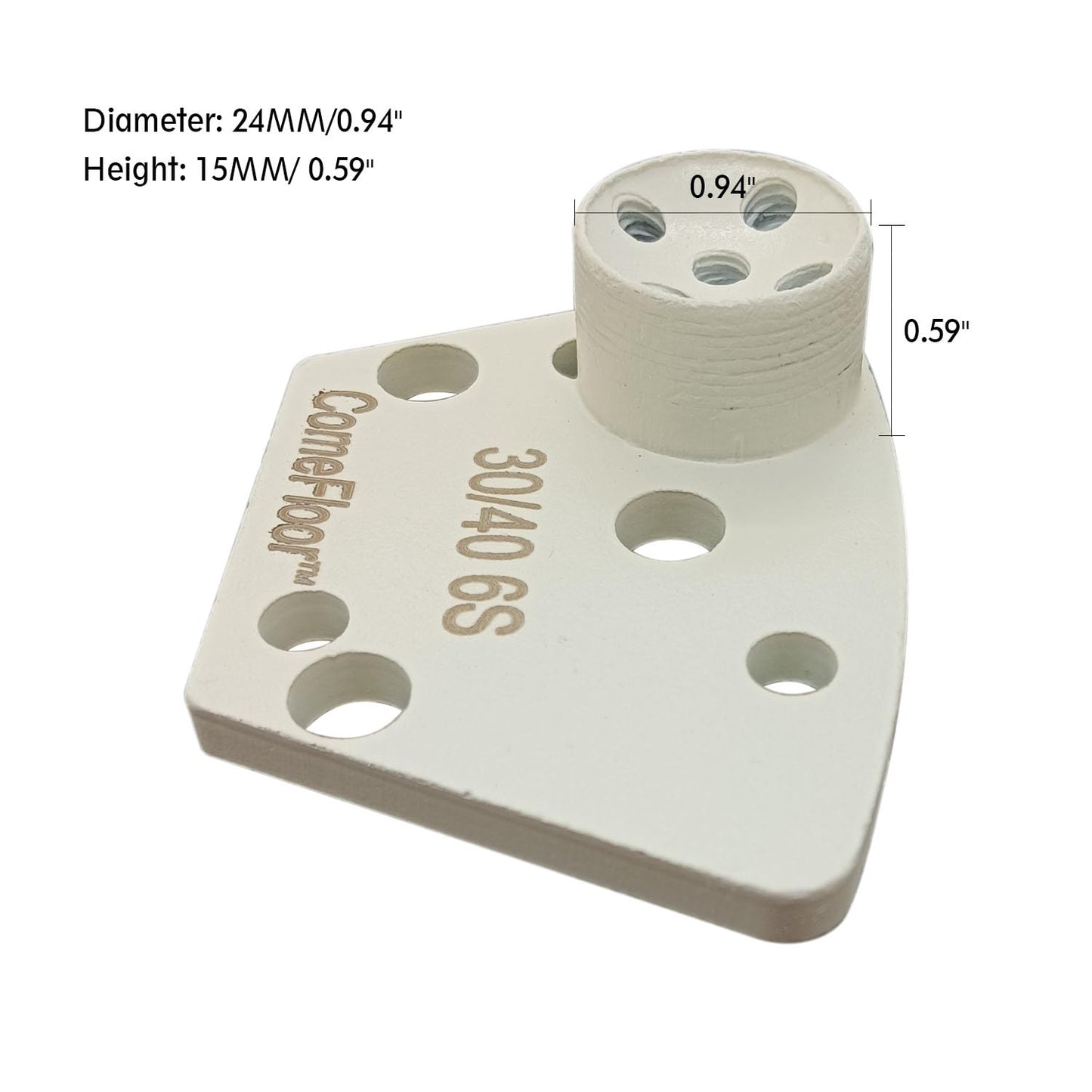 Concrete Floor Grinding Disc, Arranged Diamond Metal SSSSSS Bond for Super Hard Concrete Preparation, ARIX Segment, Compatible with ASL/Warrior/Iron Horse Grinders, 30/40 Grit, 9PCS