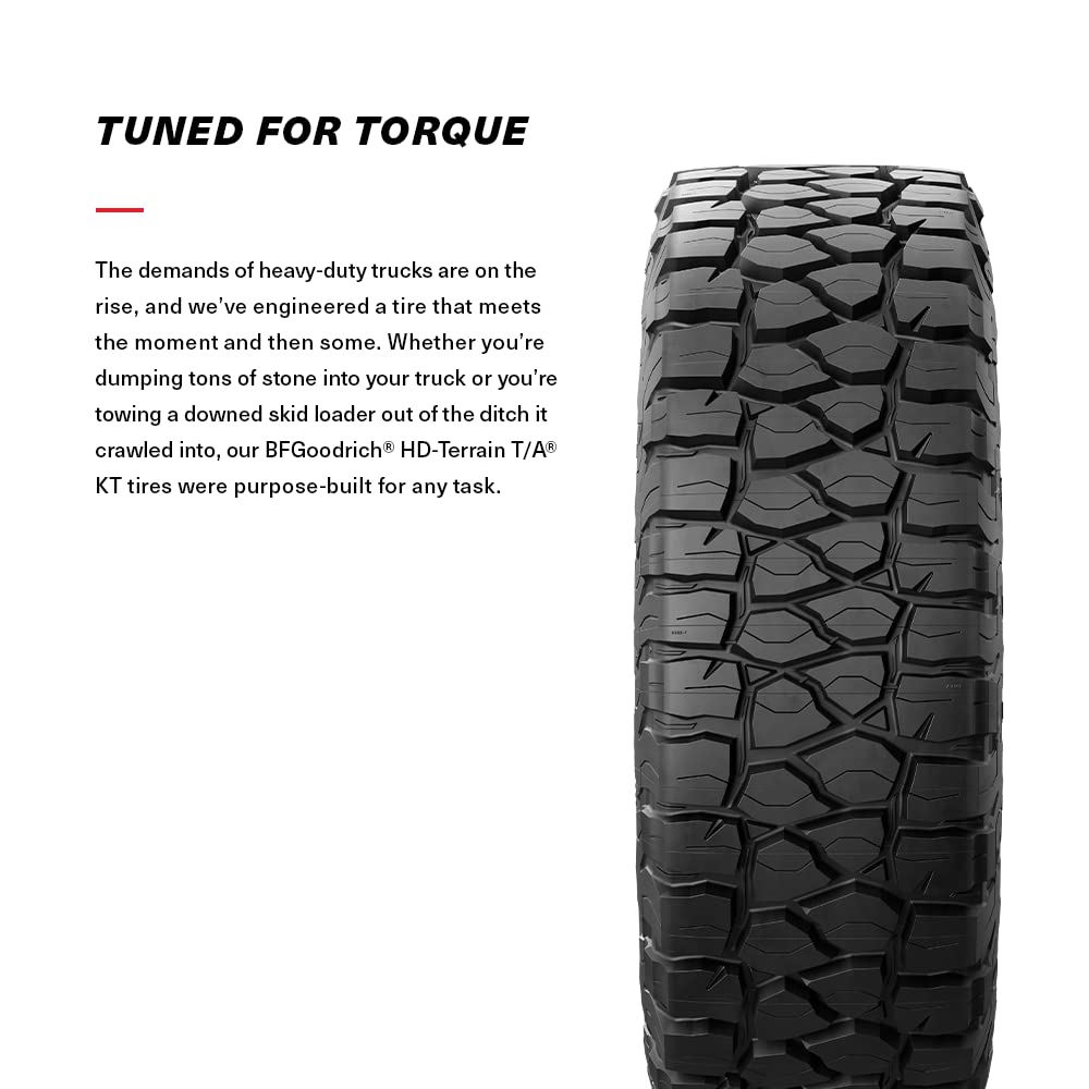 BFGoodrich HD-Terrain T/A KT Heavy Duty Truck Tire for Light Trucks, SUVs and Crossovers, LT275/65R20/E 126/123Q