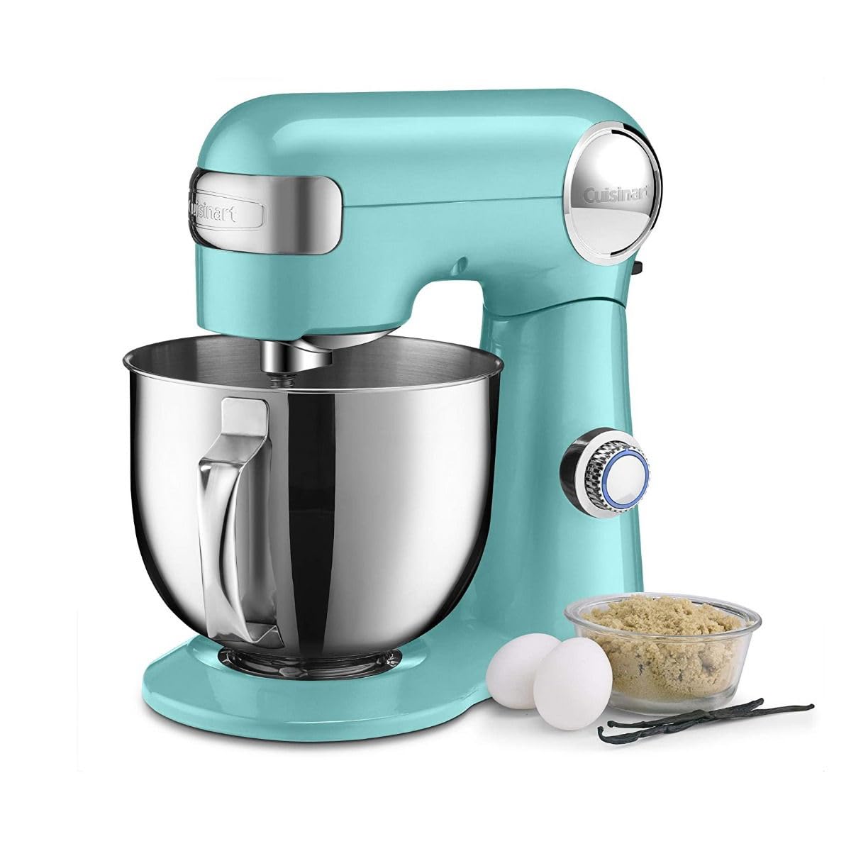 Cuisinart SM-50GR Precision Master 5.5-Quart 12-Speed Stand Mixer with Mixing Bowl, Chef's Whisk, Flat Mixing Paddle, Dough Hook, and Splash Guard with Pour Spout, Dove Gray