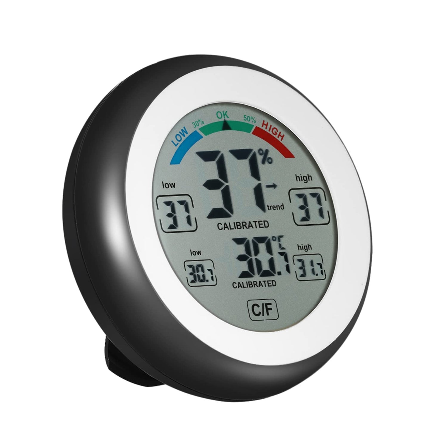 Digital Thermometer Hygrometer Temperature Humidity Meter Max Min Value Trend Display