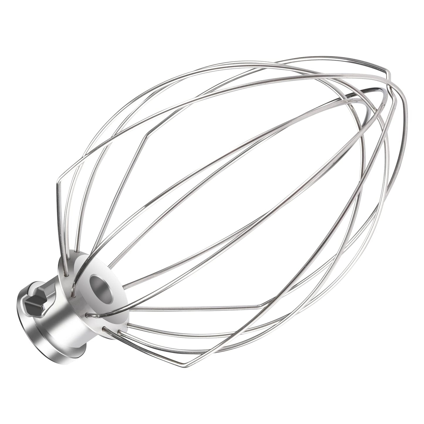 K5AWW Dishwasher Safe Whisk Attachment Stainless Steel 6 Wire Whip Fits KitchenAid 5 Quart Bowl Lift Stand Mixer for Egg Heavy Cream Beater Cakes Mayonnaise