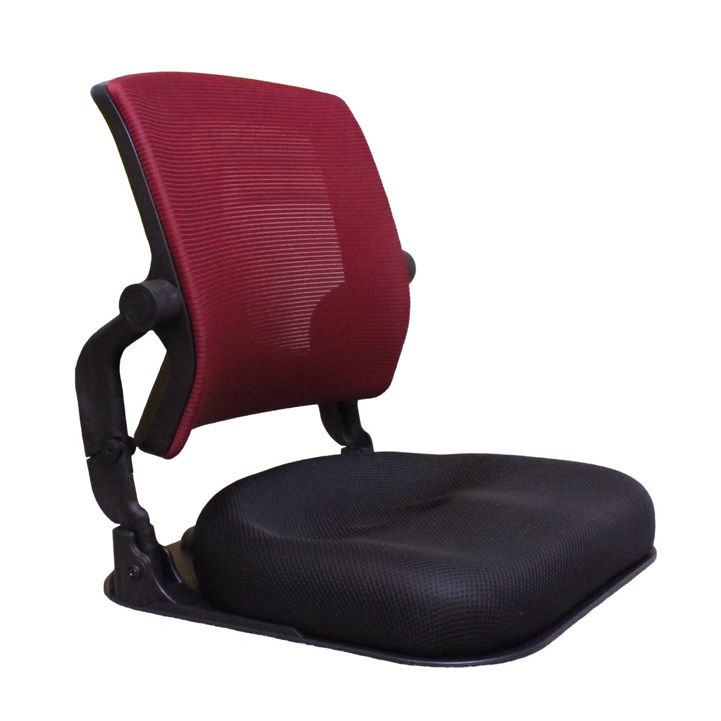 HIHIP Patented Floor Chair with Back Support - Foldable Orthopedic Floor Chair for Adults/Children - Japanese Legless Seat for Meditation, TV, Pelvic Adjustment - Recliner with Back Support (Wine)