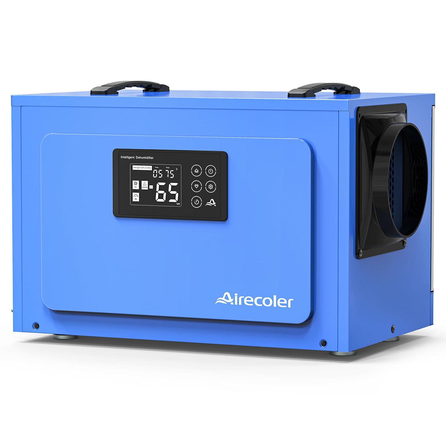 Airecoler 125 Pints Commercial Dehumidifier for Crawl Spaces & Basements with Drain Hose, Industrial Grade Water Damage Restoration for up to 6,000 sq ft, Auto Defrost, Memory Starting